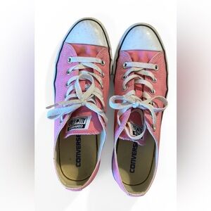 Converse Pink and White Canvas Shoes